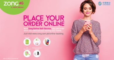 Zong 4G offers a free home delivery service to its customers