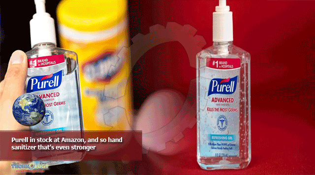 Purell in stock at Amazon, and so hand sanitizer that’s even stronger