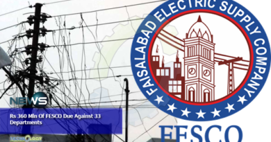 Rs 360 Mln Of FESCO Due Against 33 Departments