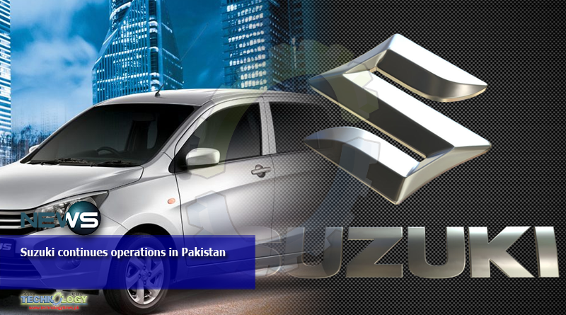 Suzuki continues operations in Pakistan