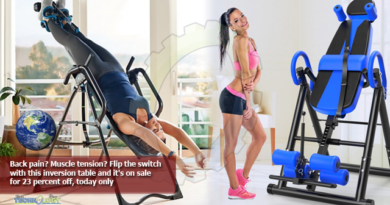 Back pain? Muscle tension? Flip the switch with this inversion table and it's on sale for 23 percent off, today only