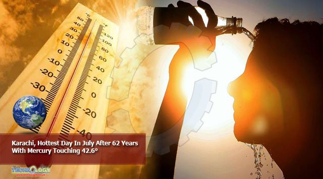 Karachi, Hottest Day In July After 62 Years With Mercury Touching 42.6°