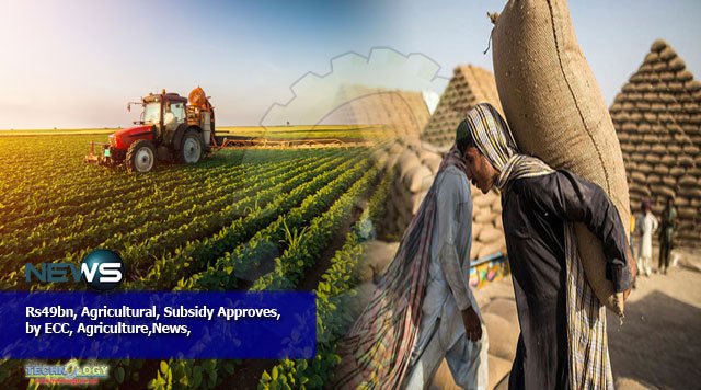 Rs49bn, Agricultural, Subsidy Approves, by ECC, Agriculture,News,