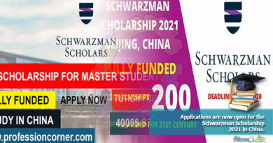 Applications are now open for the Schwarzman Scholarship 2021 in China.