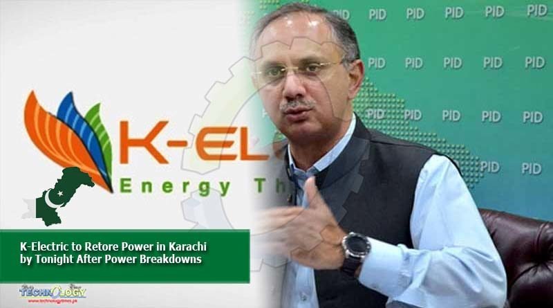 K-Electric to retore power in Karachi by tonight after power breakdowns