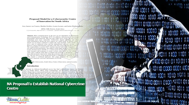 NA ProposalTo Establish National Cybercrime Centre