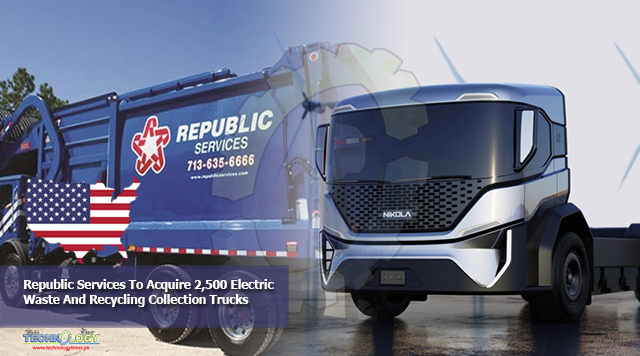 Republic Services To Acquire 2,500 Electric Waste And Recycling Collection Trucks