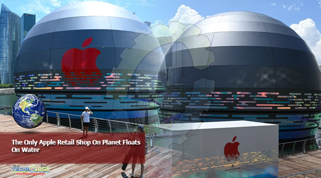 The Only Apple Retail Shop On Planet Floats On Water