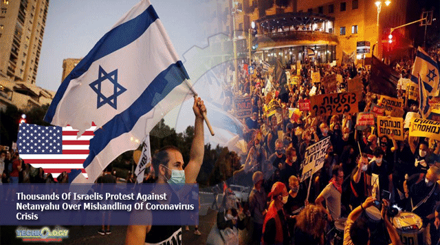 Thousands-Of-Israelis-Protest-Against-Netanyahu-Over-Mishandling-Of-Coronavirus-Crisis