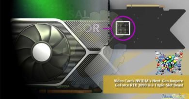 Video Cards NVIDIA's Next-Gen Ampere GeForce RTX 3090 is a Triple-Slot Beas!
