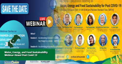 Water, Energy, and Food Sustainability Webinar Aimed Post Covid 19