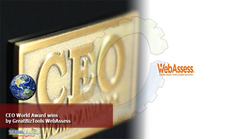 CEO World Award wins by GreatBizTools WebAssess