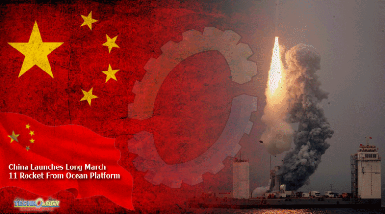 China Launches Long March 11 Rocket From Ocean Platform