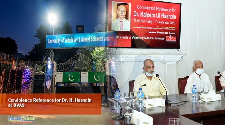 Condolence Reference for Dr. H. Hasnain at UVAS