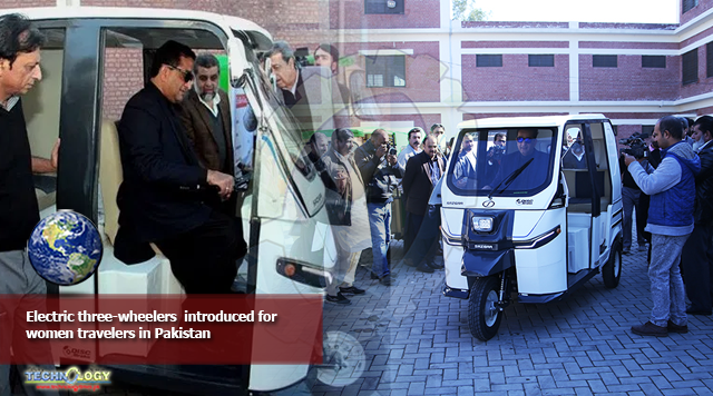 Electric three-wheelers introduced for women travelers in Pakistan