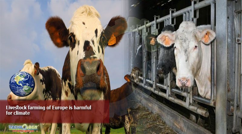 Livestock farming of Europe is harmful for climate