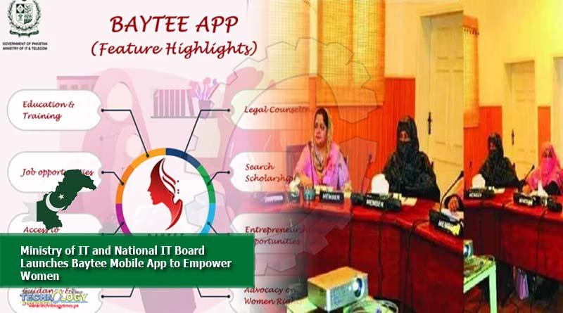 Ministry of IT and National IT Board launches Baytee mobile app to empower women