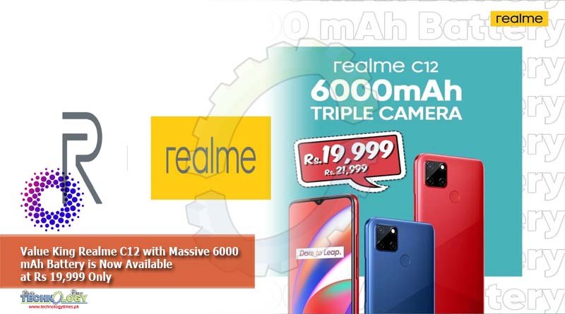 Value King Realme C12 with Massive 6000 mAh Battery is Now Available at Rs 19,999 Only