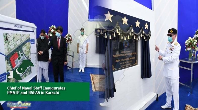 chief of naval staff inaugurates PMSTP and BSEAS in Karachi