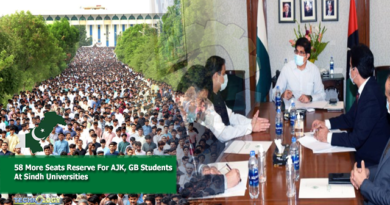 58 More Seats Reserve For AJK, GB Students At Sindh Universities