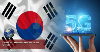 Korea's 5G Download Speed 2nd Fastest Globally