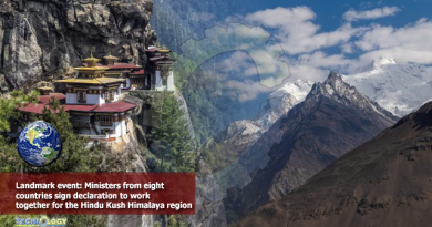 Landmark event: Ministers from eight countries sign declaration to work together for the Hindu Kush Himalaya region