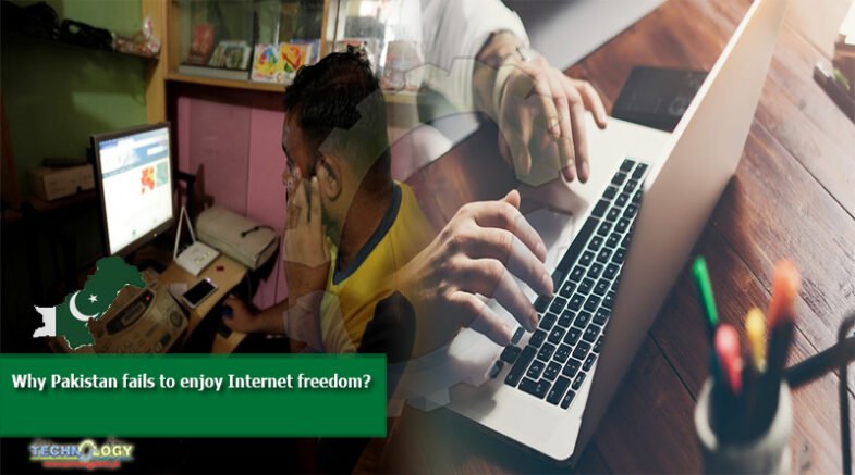 Pakistan fails to enjoy Internet freedom