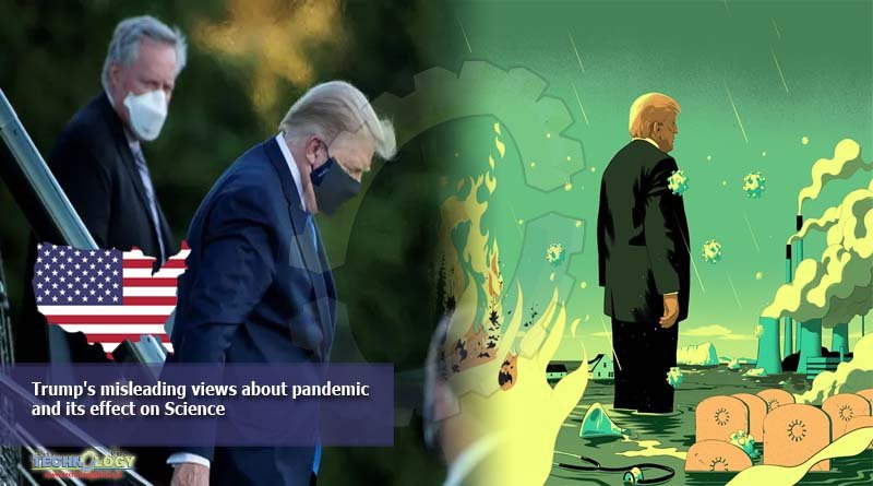 Trump's misleading views about pandemic and its effect on Science