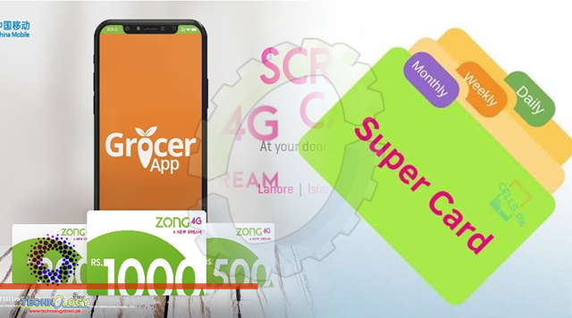 Zong customers can now purchase top-ups and scratch cards via GrocerApp