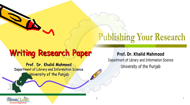Medical Research is Obligation not Option, Dr. Khalid