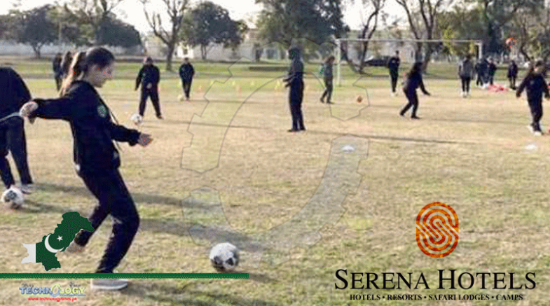 Serena Hosts 35 Woman Footballers From Chitral