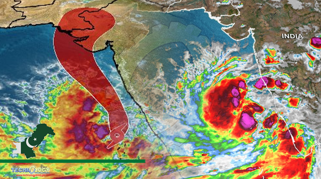 A rapidly developing tropical cyclone poses a significant threat to Northwest India and Pakistan
