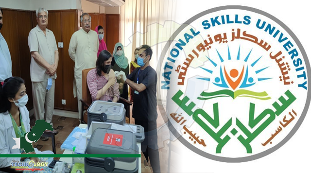 National Skills University Islamabad Employees and Students getVaccinated.