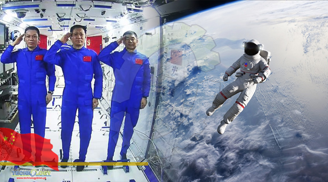 Chinese astronauts make first space walk at new station