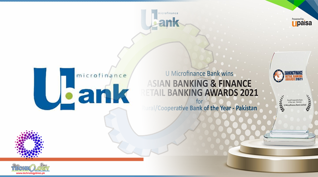 U Microfinance Bank wins Asian Banking & Finance (ABF) Retail Banking Awards 2021 for Rural/Cooperative Bank of the Year – Pakistan