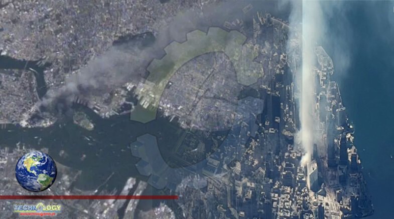 Space Satellite Images Above Manhattan Shows Devastation During 9/11 Event