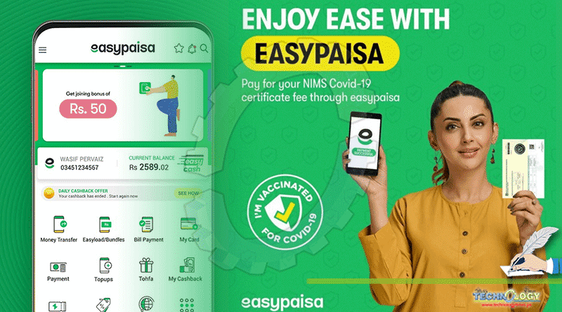 Pay For Your COVID-19 Vaccination Certificate Through Easypaisa