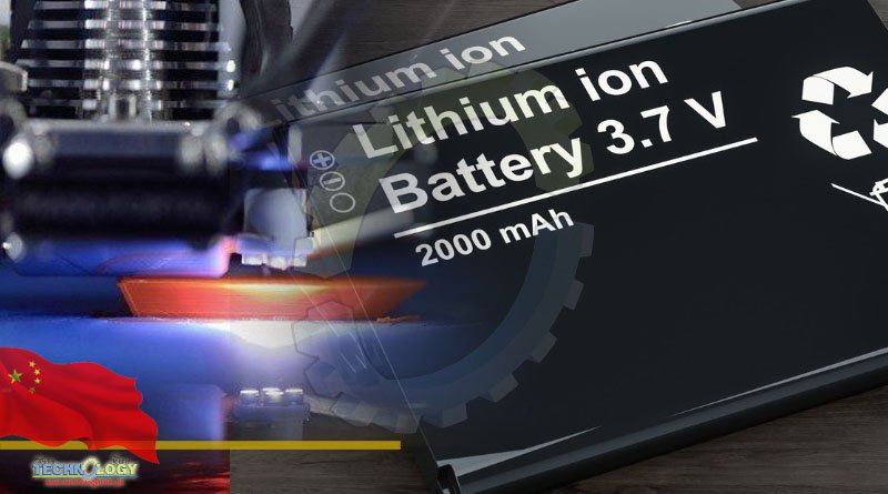 China Develops 3D Printed Lithium Metal Battery with ultra-high Energy Density
