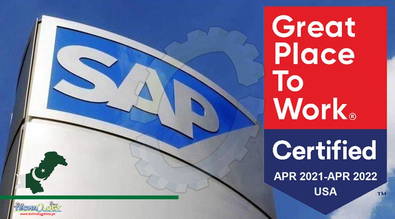 Great place to Work institute certifies SAP Pakistan