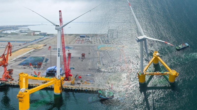 China's First Floating Wind Power Platform Marks An Achievement